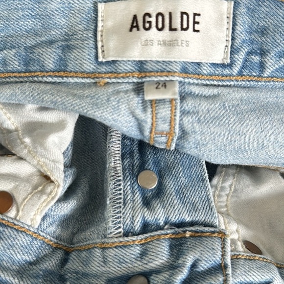 AGOLDE Riley High Rise Straight Crop in Shatter lA056B-983 size 24 - Picture 9 of 9